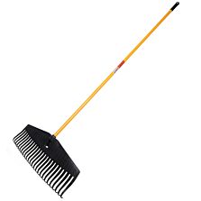 AGRIBIST | Leaf Rake FPLR 50 with Comfortable Grip Long Handle Stainless Steel Head Heavy Duty Rakes Multipurpose Garden Cleaning Tool for Home Gardening Quick Clean Lawn & Yard (Multicolour)