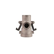 RAIN Gun Foot Bottom - 2.5" X 1.5" - Aluminium Body - for Connecting 1.5-inch RAIN Gun to 2.5-inch HDPE Sprinkler Pipe (Double clamp Type)- (