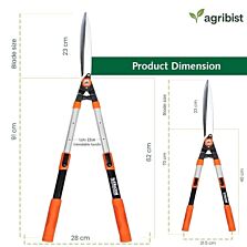  FHS-2016 Hedge Shear with Telescopic Aluminum Handles Heavy Duty Gardening Shear Clippers for Trimming Borders Boxwood and Tall Bushes (Pack of 1, Orange & Black) (Pack of 25)