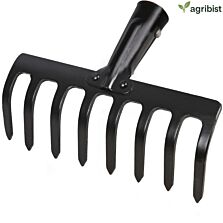  FGR-10 Garden Rake 10-Teeth Metal Head for Loosening Soil Gathering Leaf Land Agriculture Farming Gardening Too (Pack of 50)