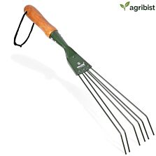  Falcon FWHR-9 Wire Rake with 6-Claws Durable Steel Construction Comfortable Wooden Grip Heavy Duty Multipurpose Leaf Cleaning Gardening Tool for Quick Clean Up Garden Leaves Roof Lawn & Yard (Pack of 25)
