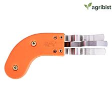 AGRIBIST |  FPTR-27 Rose Thorn Remover Metal Flower Stem and Leaf Pluck Tree Pruner Hand Tool for Gardening Flower Arrangement (Pack of 50)