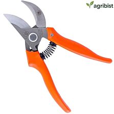 AGRIBIST |  FPS-206 Steel Pruning Secateur with Heavy Duty Stainless Steel Pruner Cutter Sharp Blade Grip Handle Trimmer Plant Clipper Tool Gardening Scissors for Home Garden Lawn Backyard (Pack of 25)