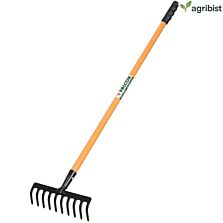AGRIBIST |FRWH-10 Garden Rake with 10 Teeth and Steel Handle Heavy Duty Cultivator Rakes for Loosening Soil Gathering Leaf Leveling Lawn Farming Land Management (Pack of 25)