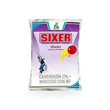 AGRIBIST | Sixer Fungicide (Carbendazim 12%+ Mancozeb 63% WP) by Dhanuka 100GM