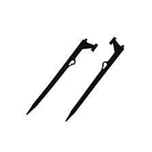 AGRIBIST Sprinkler Stake 1 Feet with Micro Tube Holder & Clip Hammer Stick Plastic Support Stake for Micro Sprinkler Drip Irrigation Garden Nursery Greenhouse & Agriculture (Pack of 10)